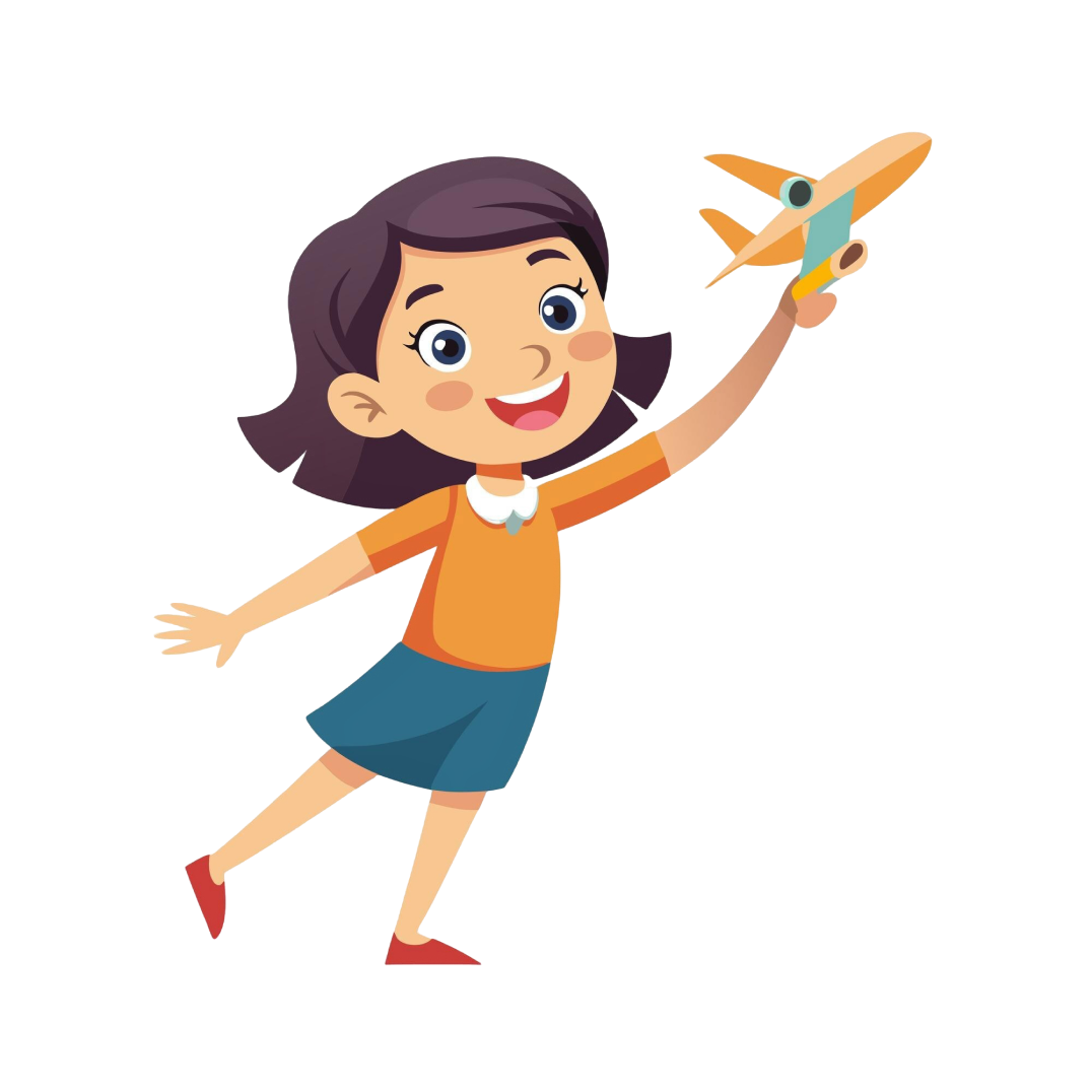 Girl Holding Plane